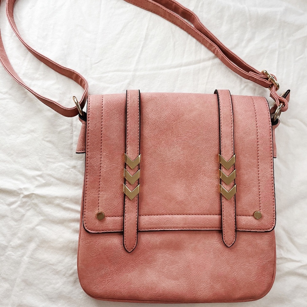 Pink Purse with Gold Details